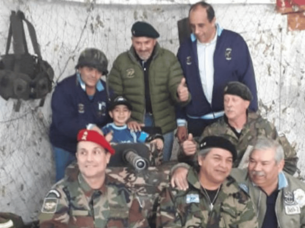 Miqueas, el nene cordobés que festejó sus 5 añitos con veteranos de Malvinas