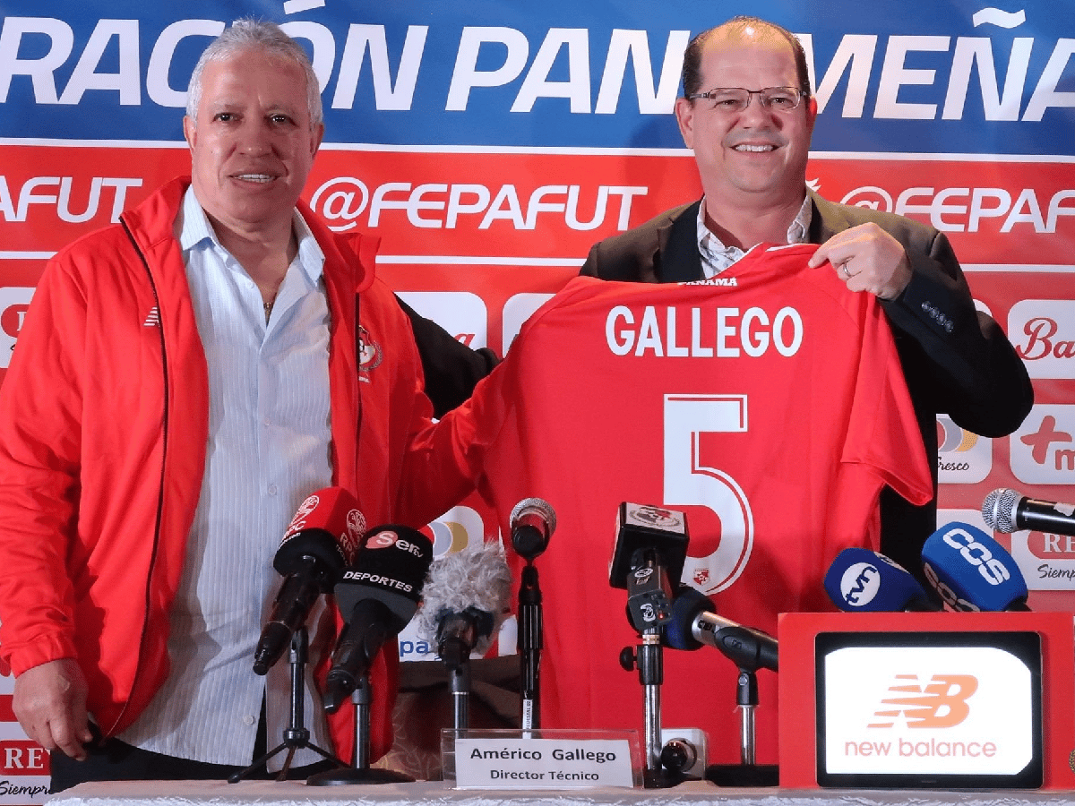 Gallego fue presentado como DT de Panamá