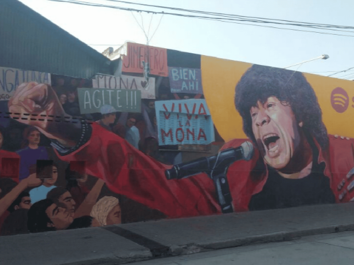 "La Mona" Jiménez tiene su mural en el Sargento Cabral
