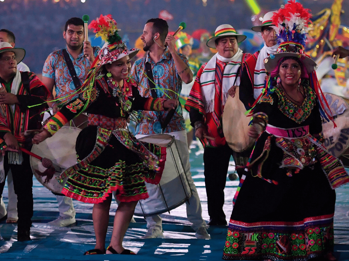 La ceremonia, un homenaje a la  cultura indígena sudamericana