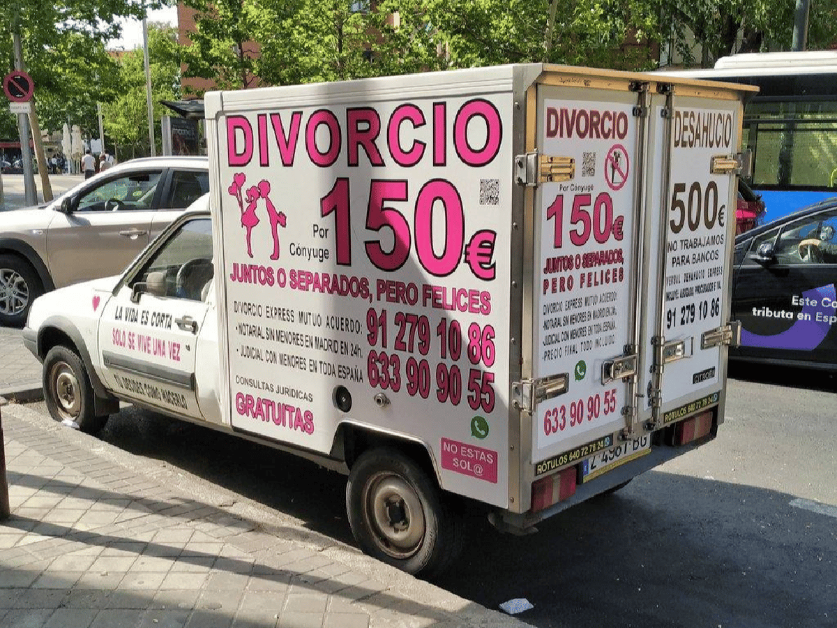 Las "divorcionetas", divorcio exprés en las calles de Madrid