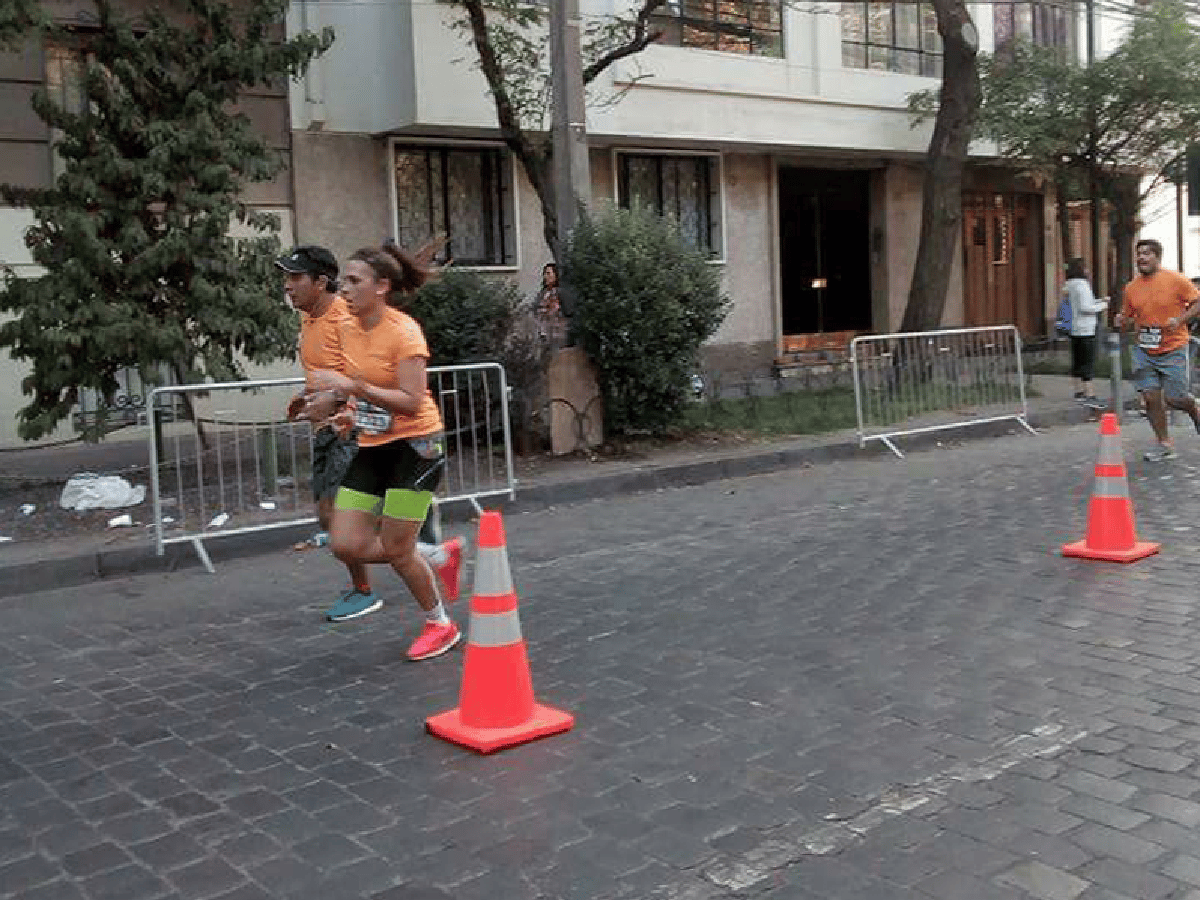 Paéz corrió en Chile