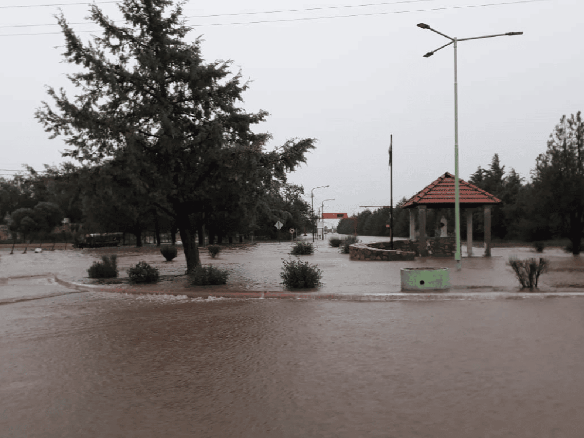 Llovieron más de 100 mm en una hora en un pueblo de San Luis