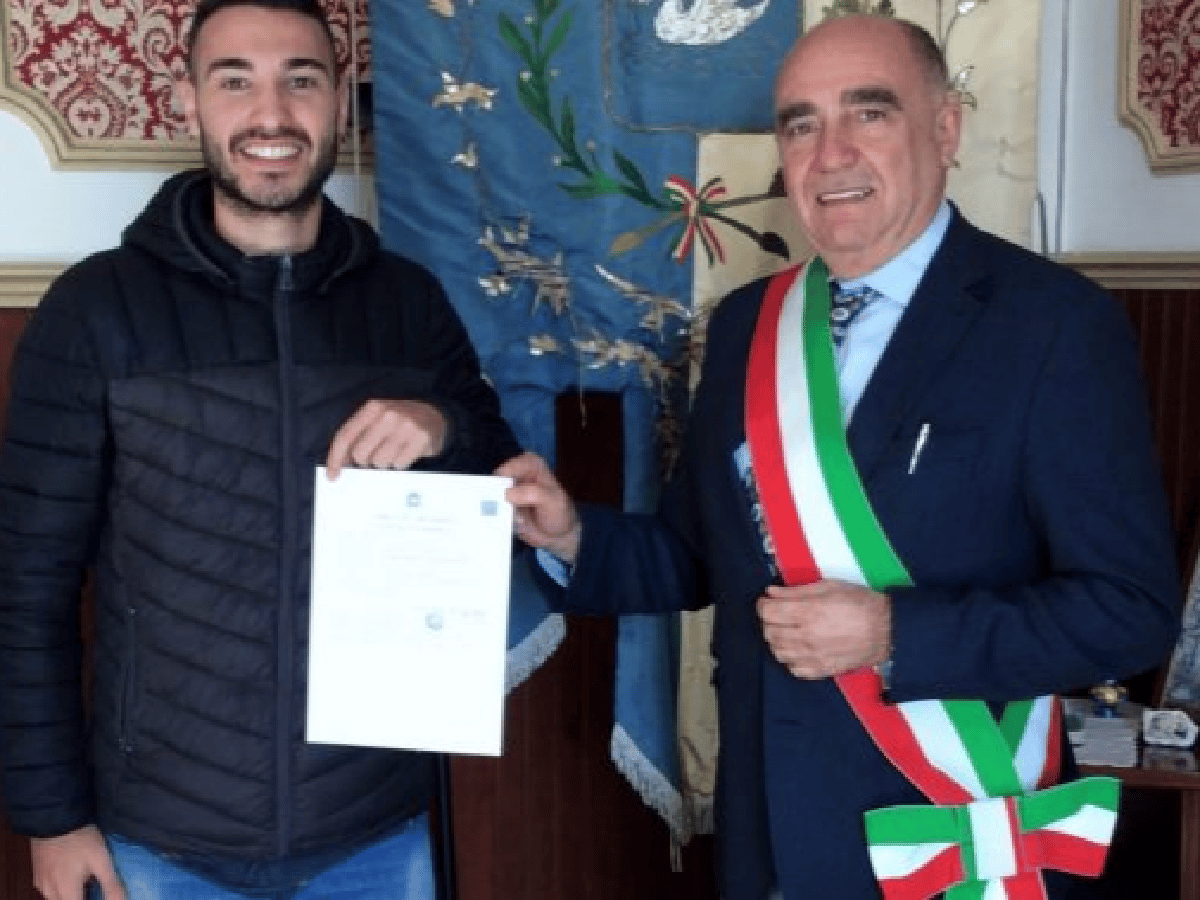 Ariel Reinero consiguió la ciudadanía italiana 