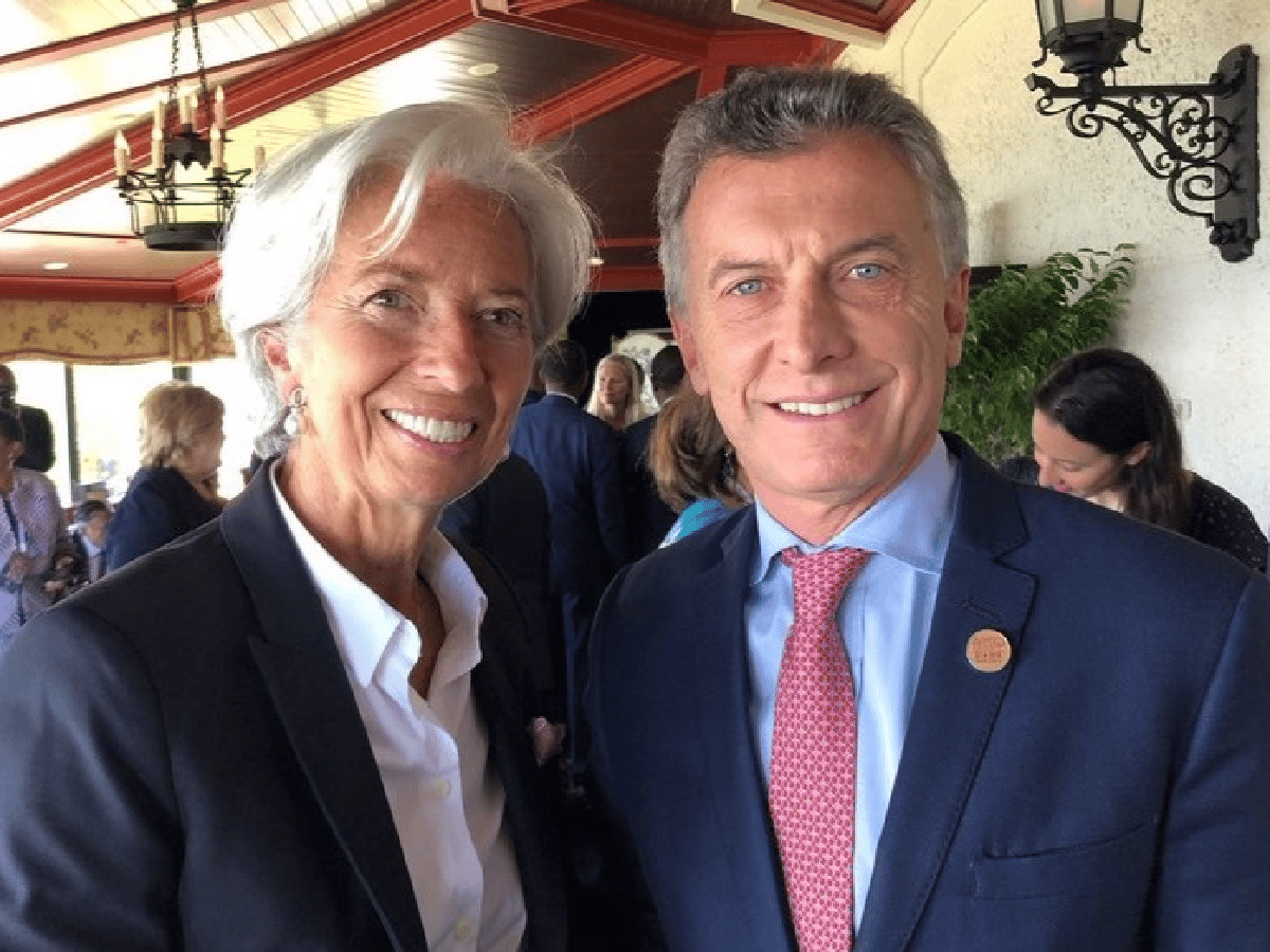 Macri ya tuvo su primera foto con la jefa del FMI