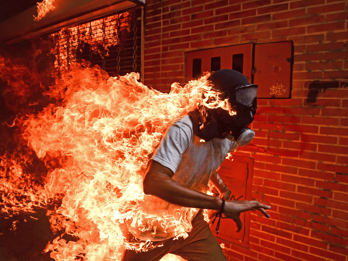 Venezuela en "llamas", la mejor foto del año   