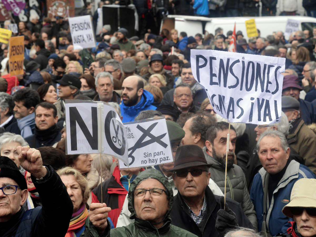 España: fuertes reclamos por un aumento en las pensiones