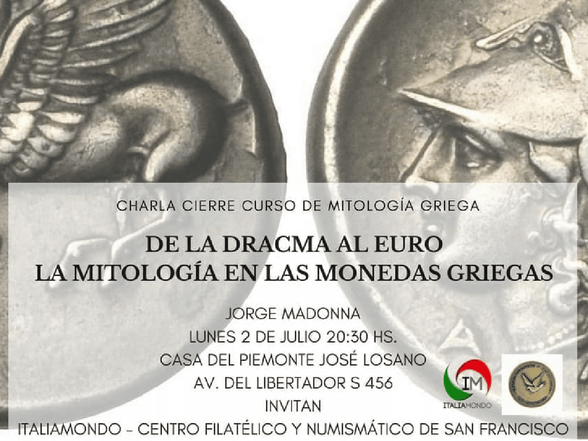 “La mitología de las monedas griegas”, una charla que une historia y numismática