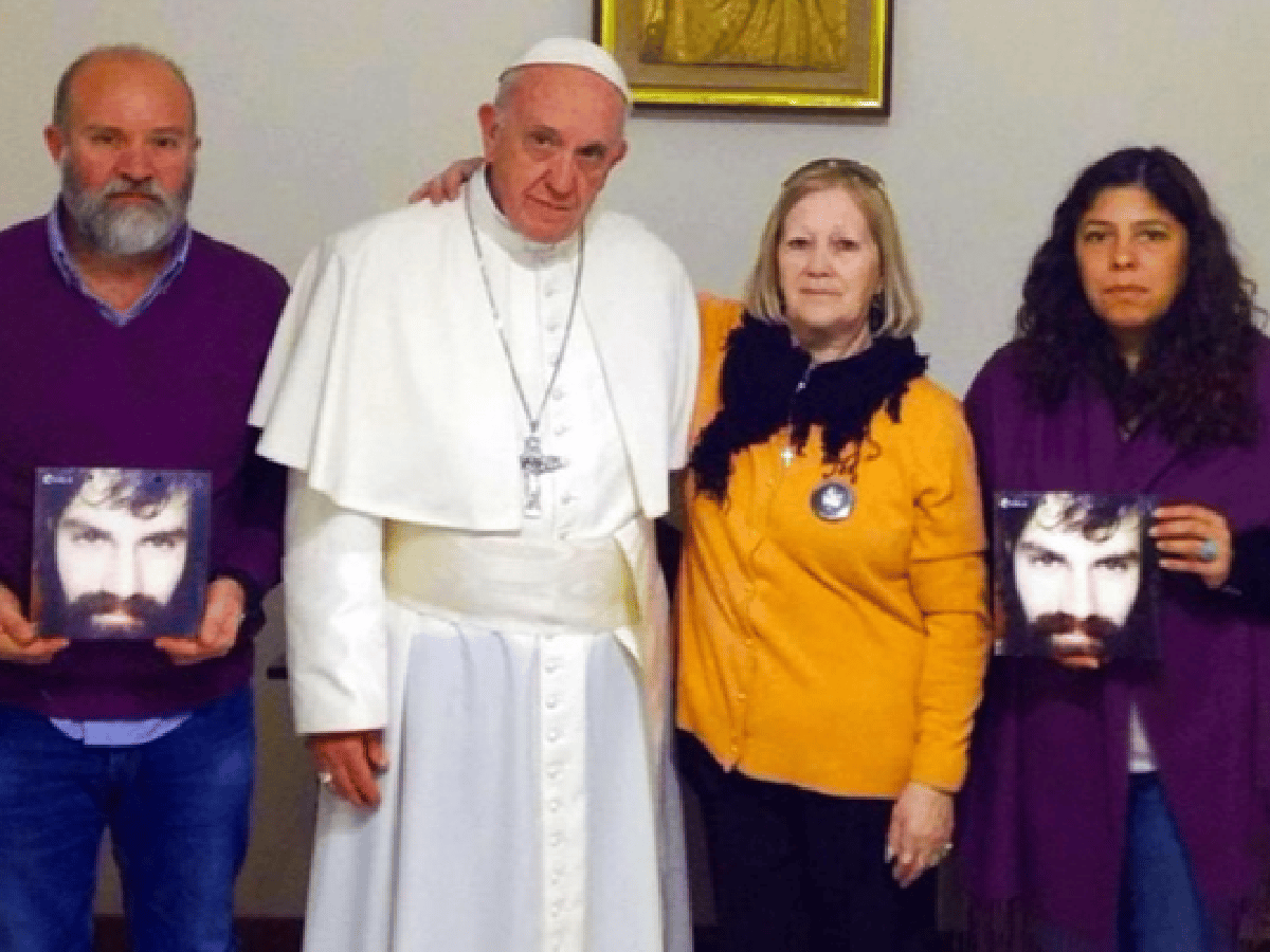 El Papa recibió a la familia de Santiago Maldonado