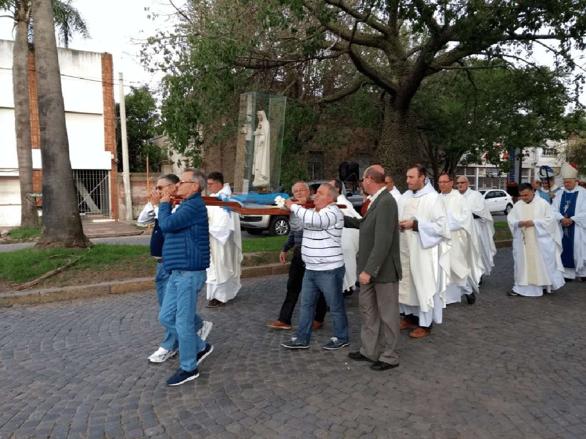Por las patronales de Santa Rita, celebran misas en casas de familia 