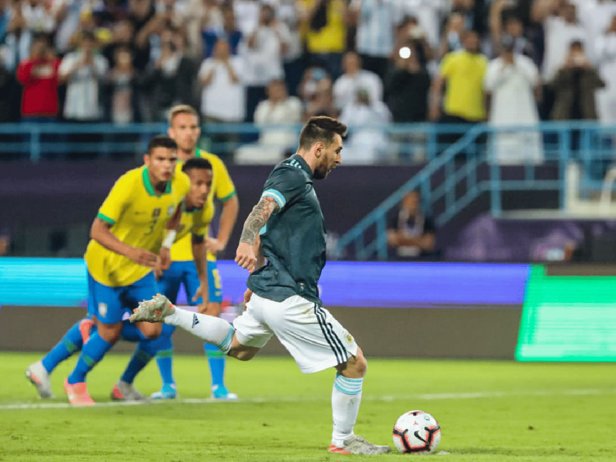 Messi le dio el triunfo a Argentina sobre Brasil