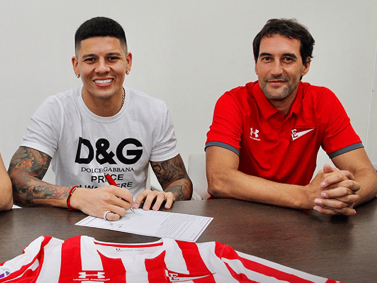 Rojo firmó su contrato con Estudiantes 