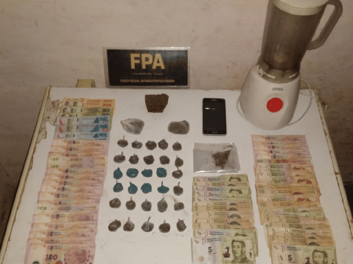 FPA desbarató un “kiosco” drogas en Santa María de Punilla