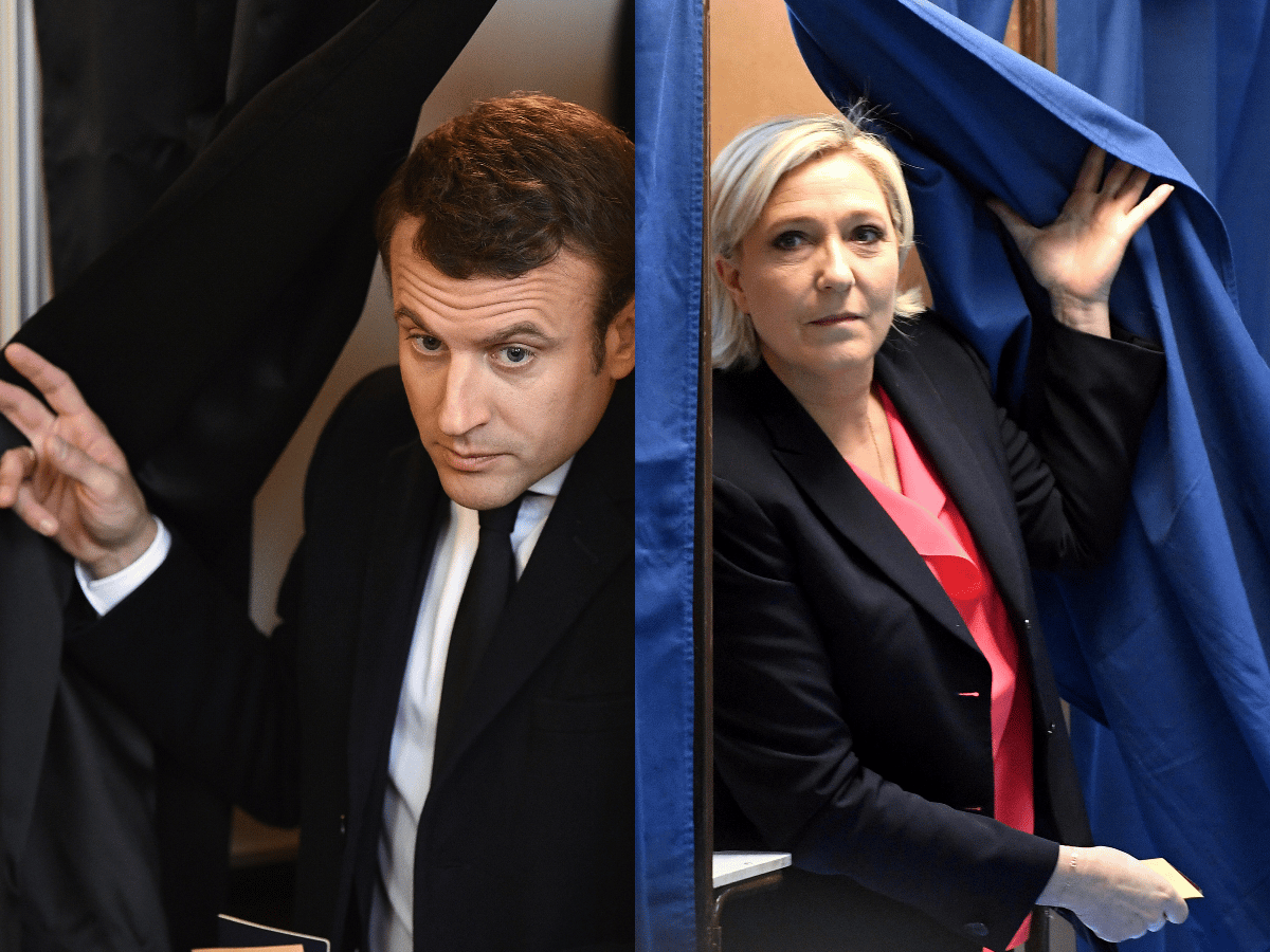 Medios europeos pronostican como claro ganador a Macron en Francia 