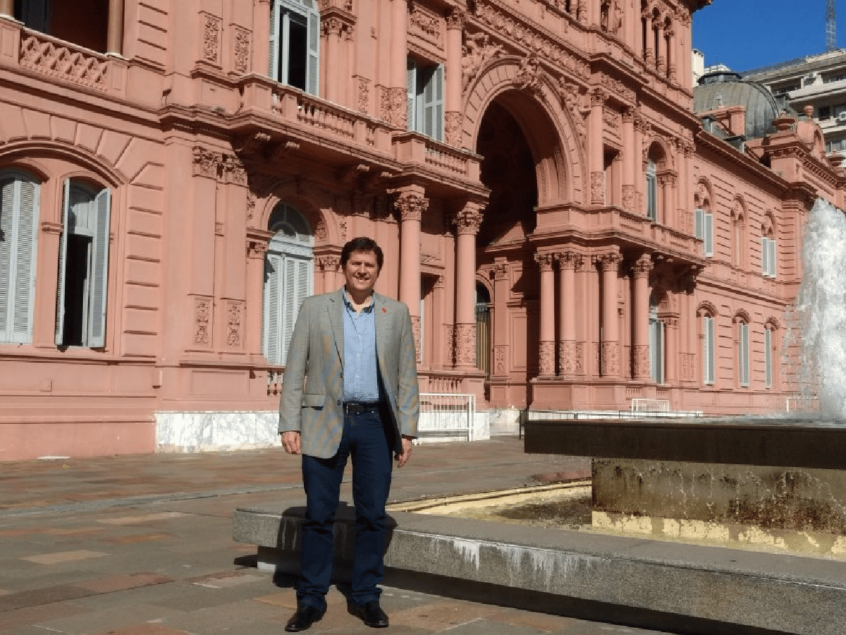 El intendente de Arroyito  gestiona en la Casa Rosada 