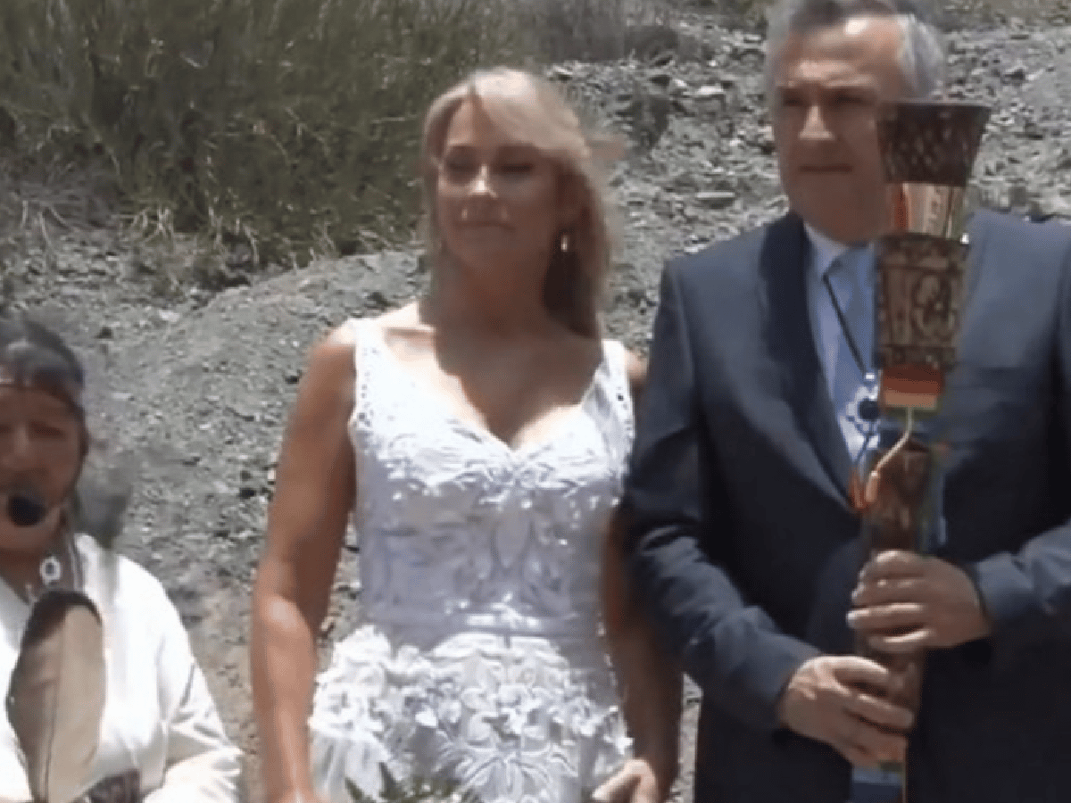 Gerardo Morales se casó en una ceremonia indígena en Jujuy