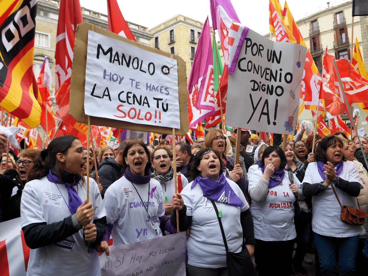 Líderes mundiales apoyan la lucha feminista en jornada histórica para las mujeres