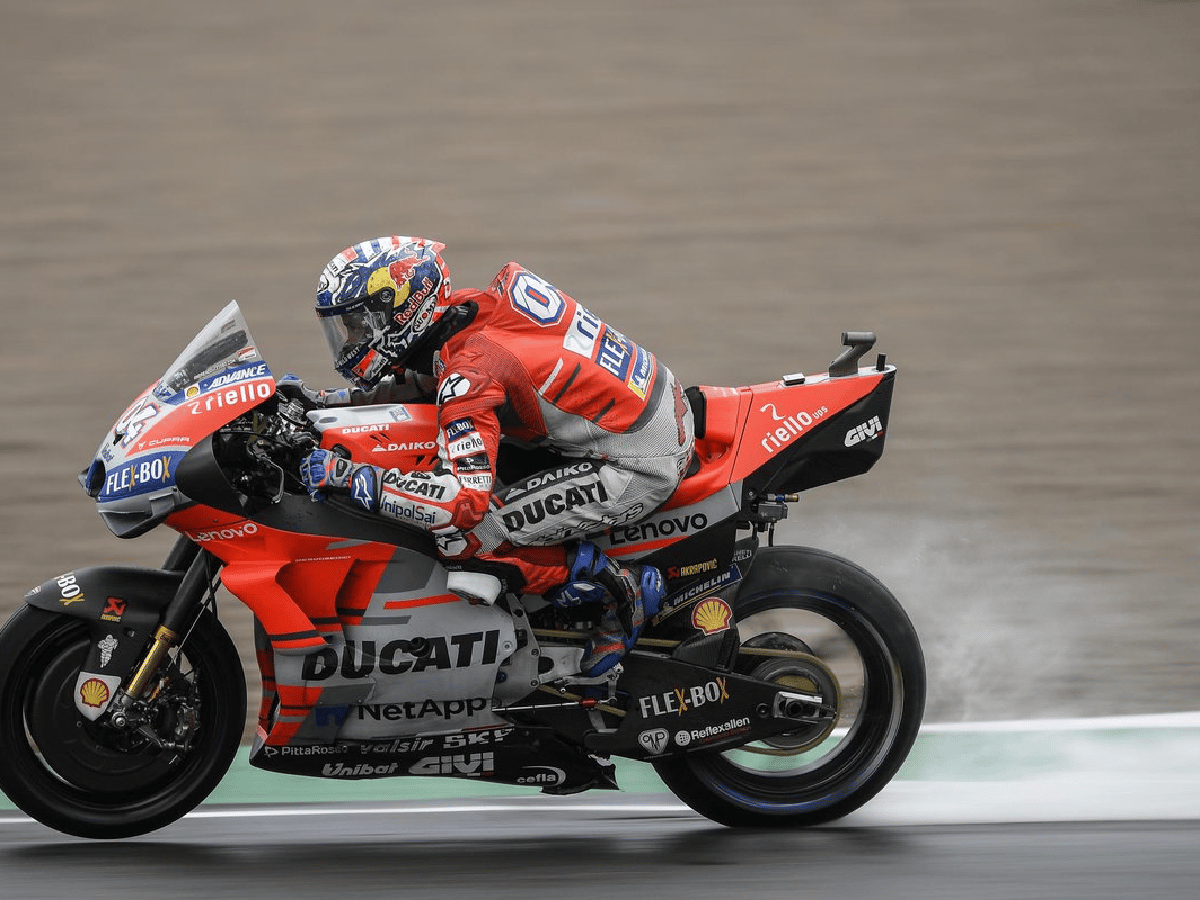 MotoGP: Dovizioso ganó bajo la lluvia