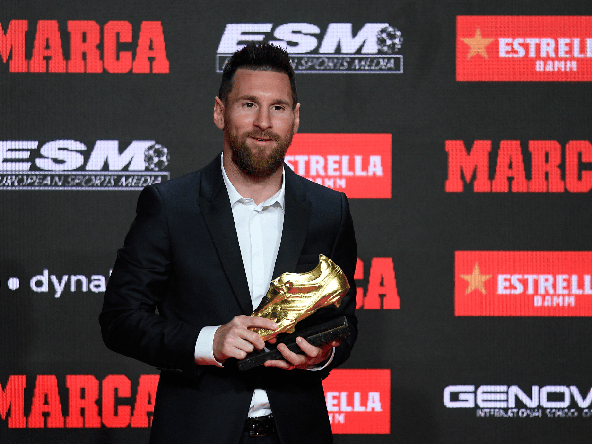 Lionel Messi recibió la sexta Bota de Oro como máximo goleador en Europa