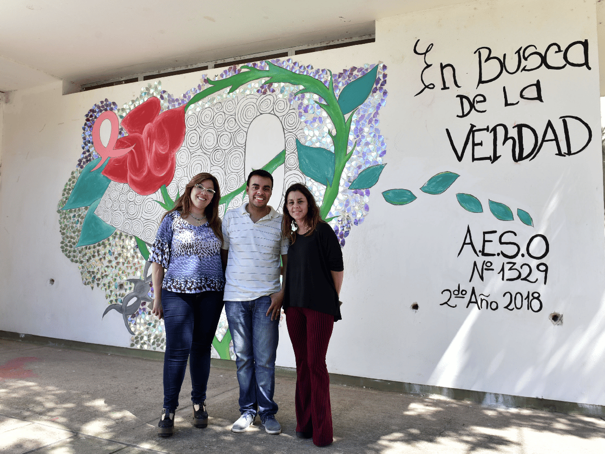 Un mural “para la memoria” en Estación Frontera                