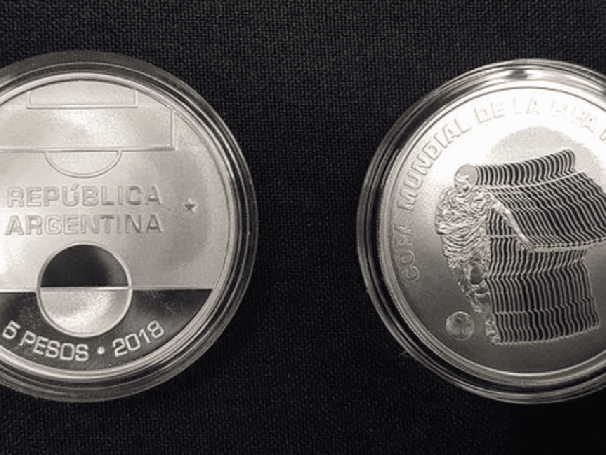 El Bcra presentó la moneda conmemorativa del Mundial 