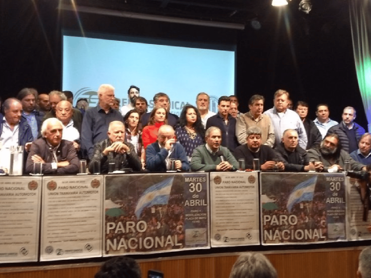 Dirigentes gremiales vaticinan un paro de "alto impacto" para el próximo martes