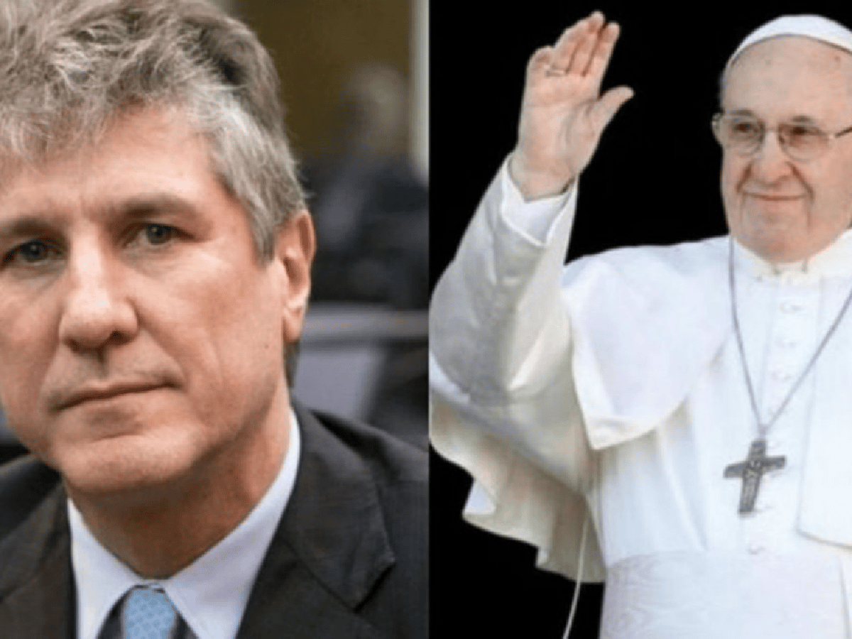 El Papa Francisco le mandó un rosario a Amado Boudou