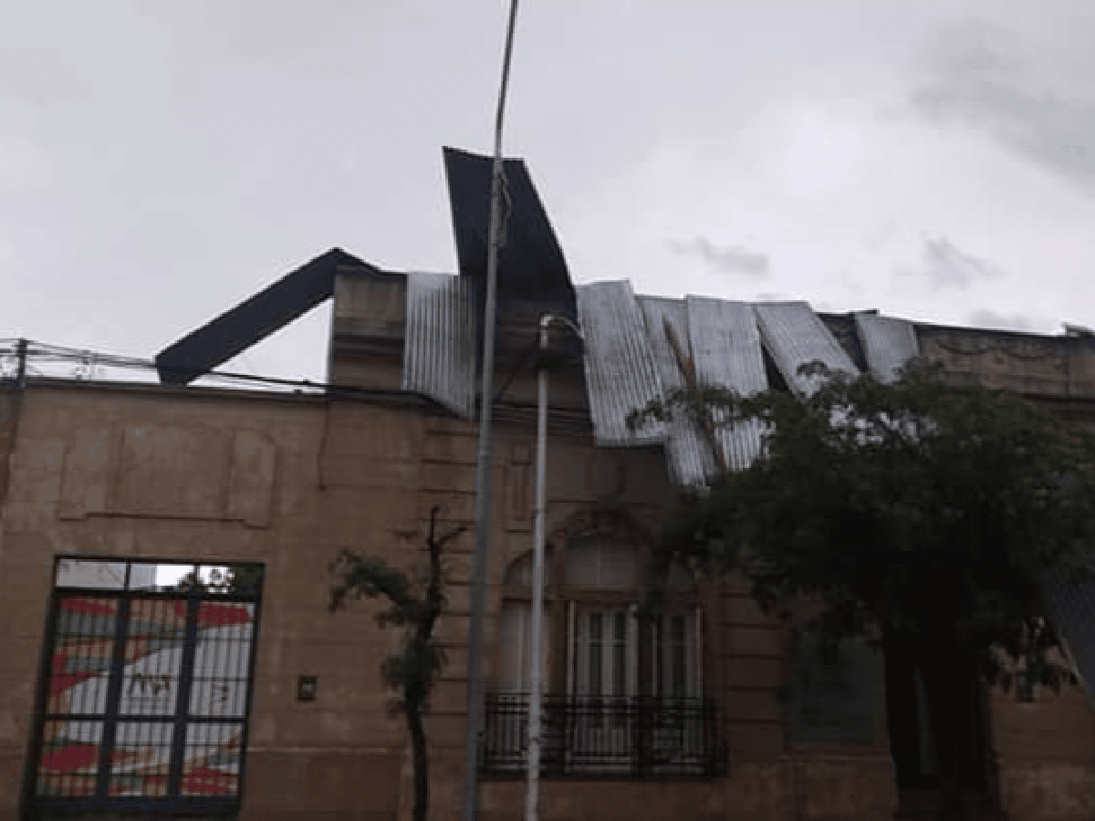 Un temporal causó destrozos en Santa Rosa de Río Primero