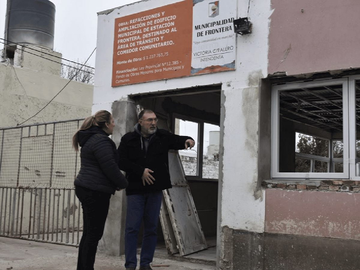 Frontera: avanza la obra en el edificio de Tránsito 