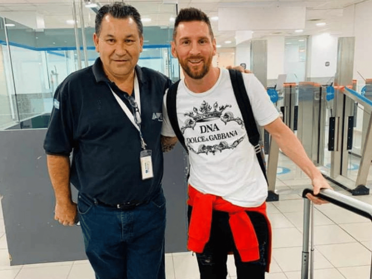 Messi llegó a Rosario para pasar las fiestas 