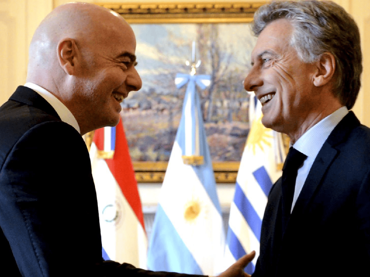 Infantino defendió la designación de Macri en la Fifa y criticó a los argentinos