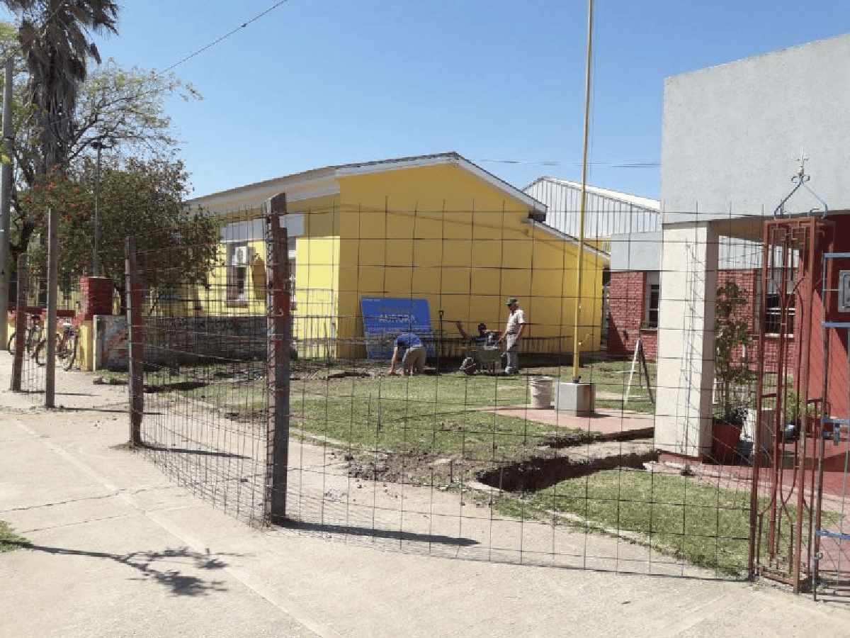 La Francia: construyen nueva aula en jardín de infantes