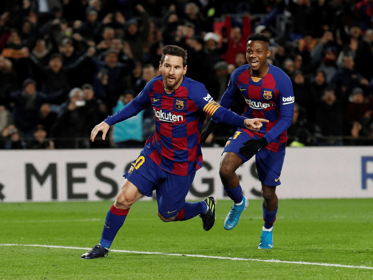Messi le dio el triunfo al Barcelona  