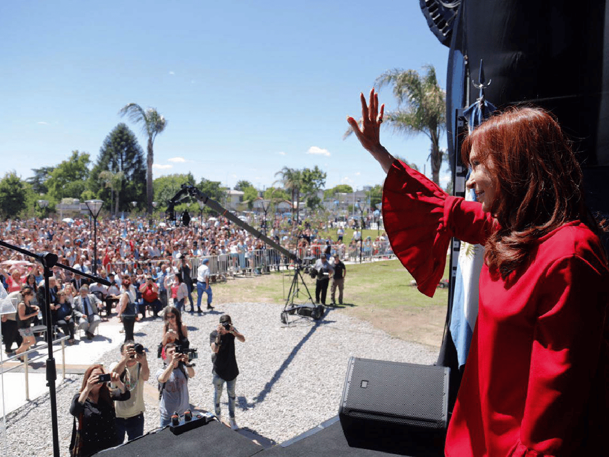 Cristina Kirchner participó de un acto en José C. Paz
