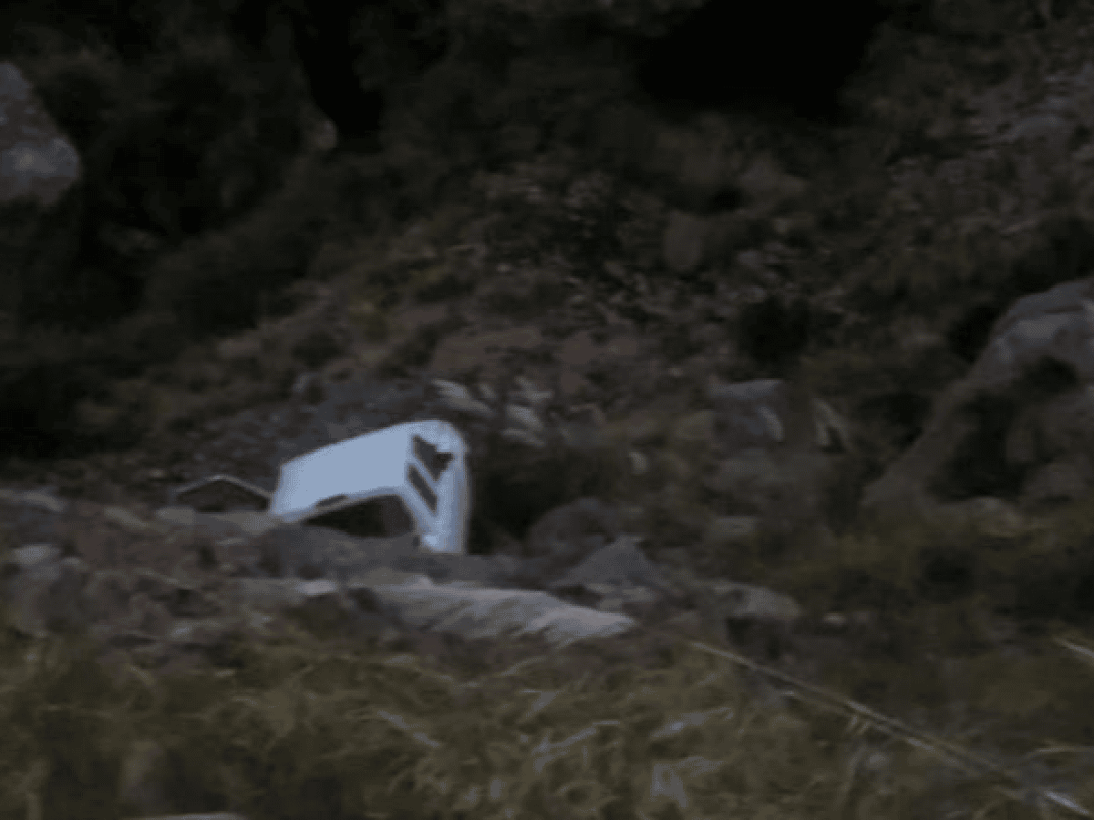 Altas Cumbres: cayó 20 metros con su camioneta y salió ileso
