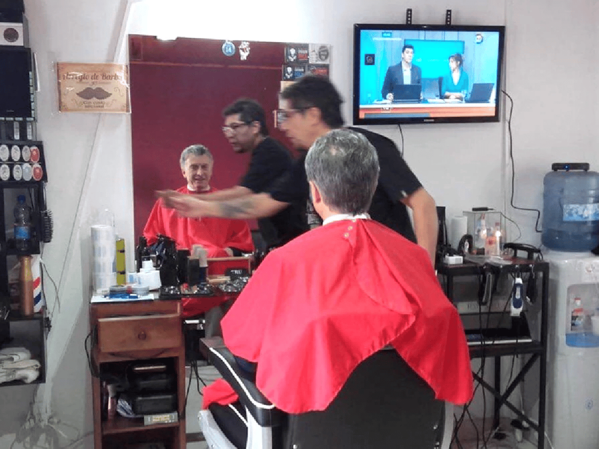 "Cumplí un sueño", dijo el peluquero que atendió a Macri