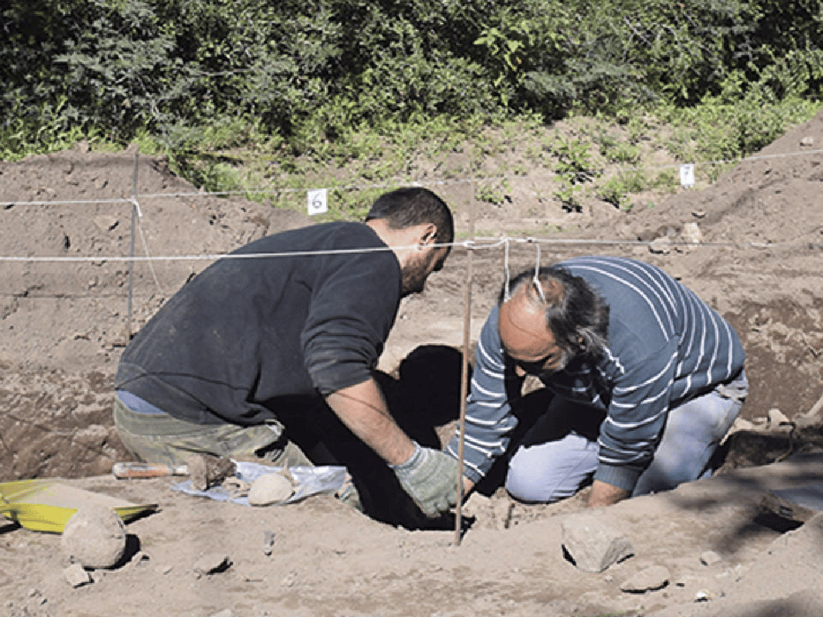 Hallaron restos de pueblos originarios en el Cerro Colorado