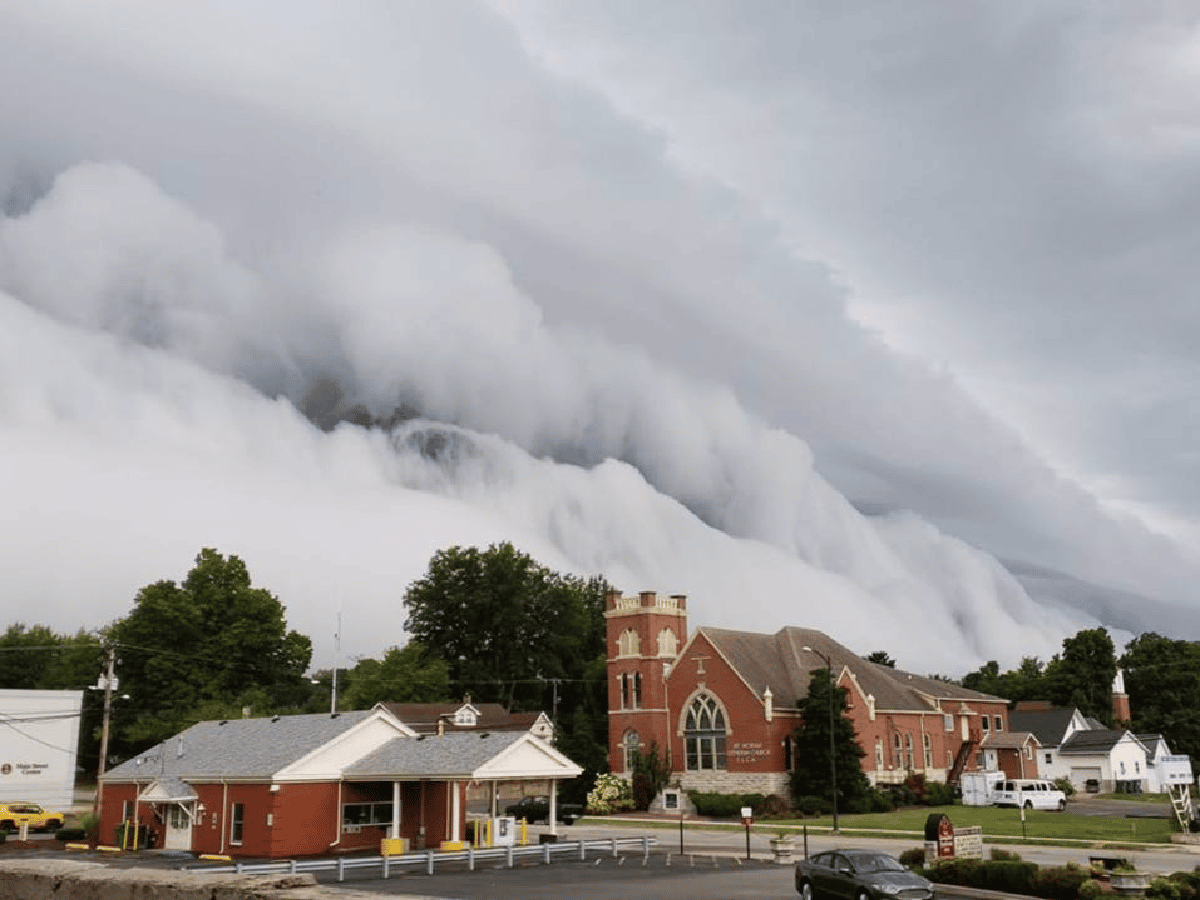Una espectacular "nube tsunami" sorprendió a Estados Unidos