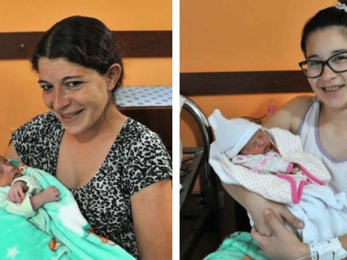 La última bebé nacida en 2016  coincidió en la habitación del  Hospital con la primera del nuevo año  