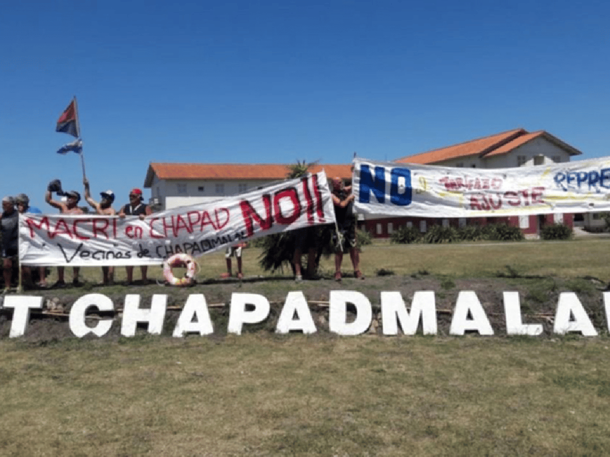 El descanso de Macri en Chapadmalal se vio opacado por una protesta de vecinos