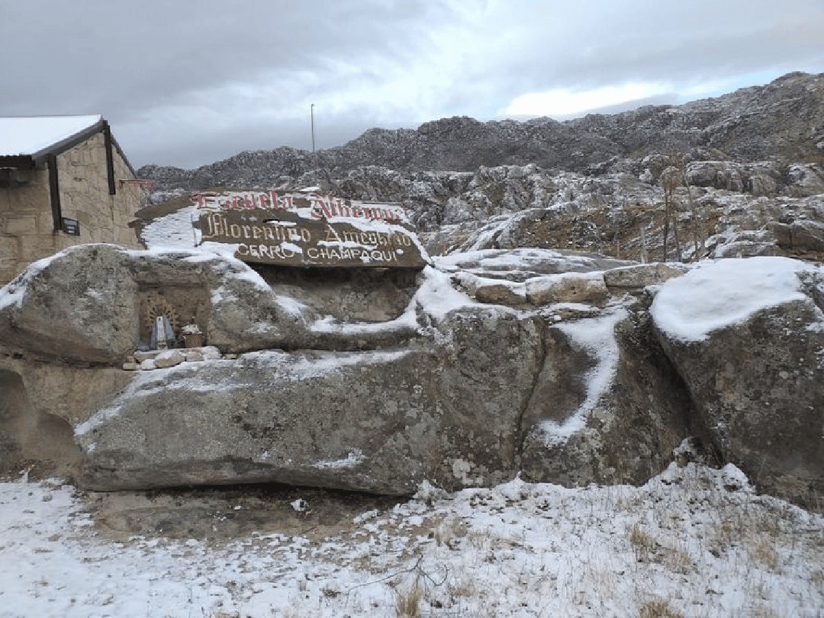 Cayeron las primeras nevadas, con tenue intensidad, en la zona de traslasierra de Córdoba