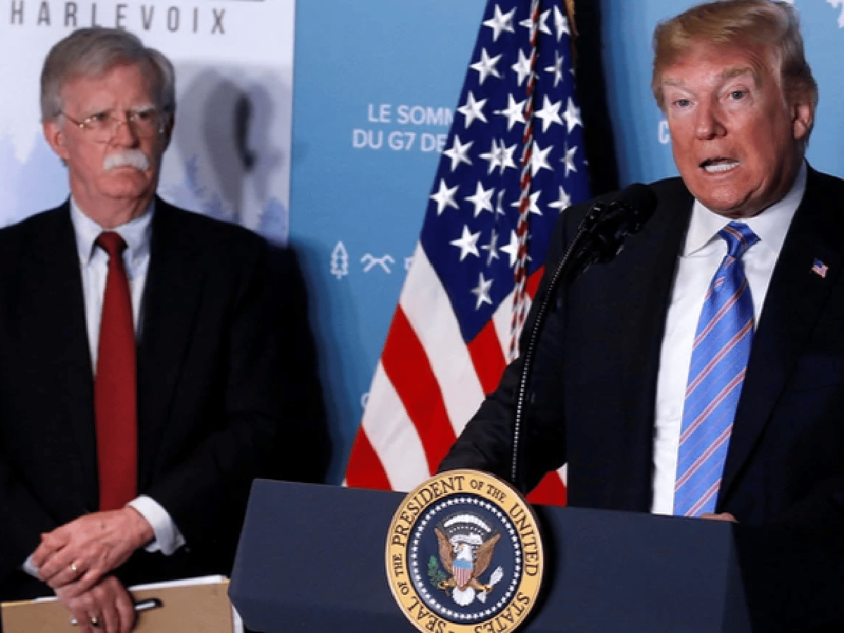 Trump despidió a su asesor de Seguridad Nacional John Bolton