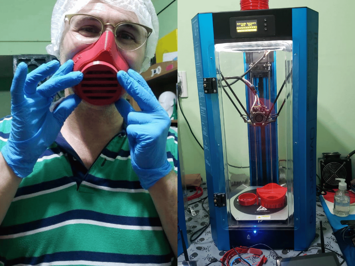 Arroyito contra el coronavirus:  escuela fabrica mascarillas  con impresoras 3D     