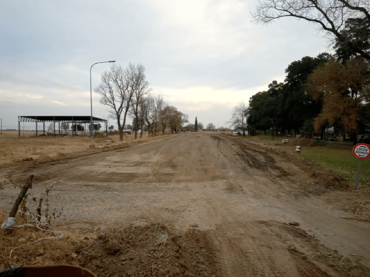 Retomaron las obras en el acceso a Las Varillas por ruta 158