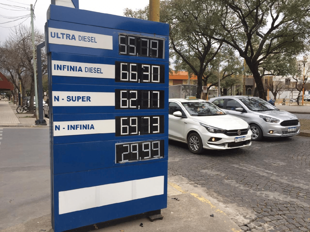 Los combustibles de YPF aumentaron un 4,5%