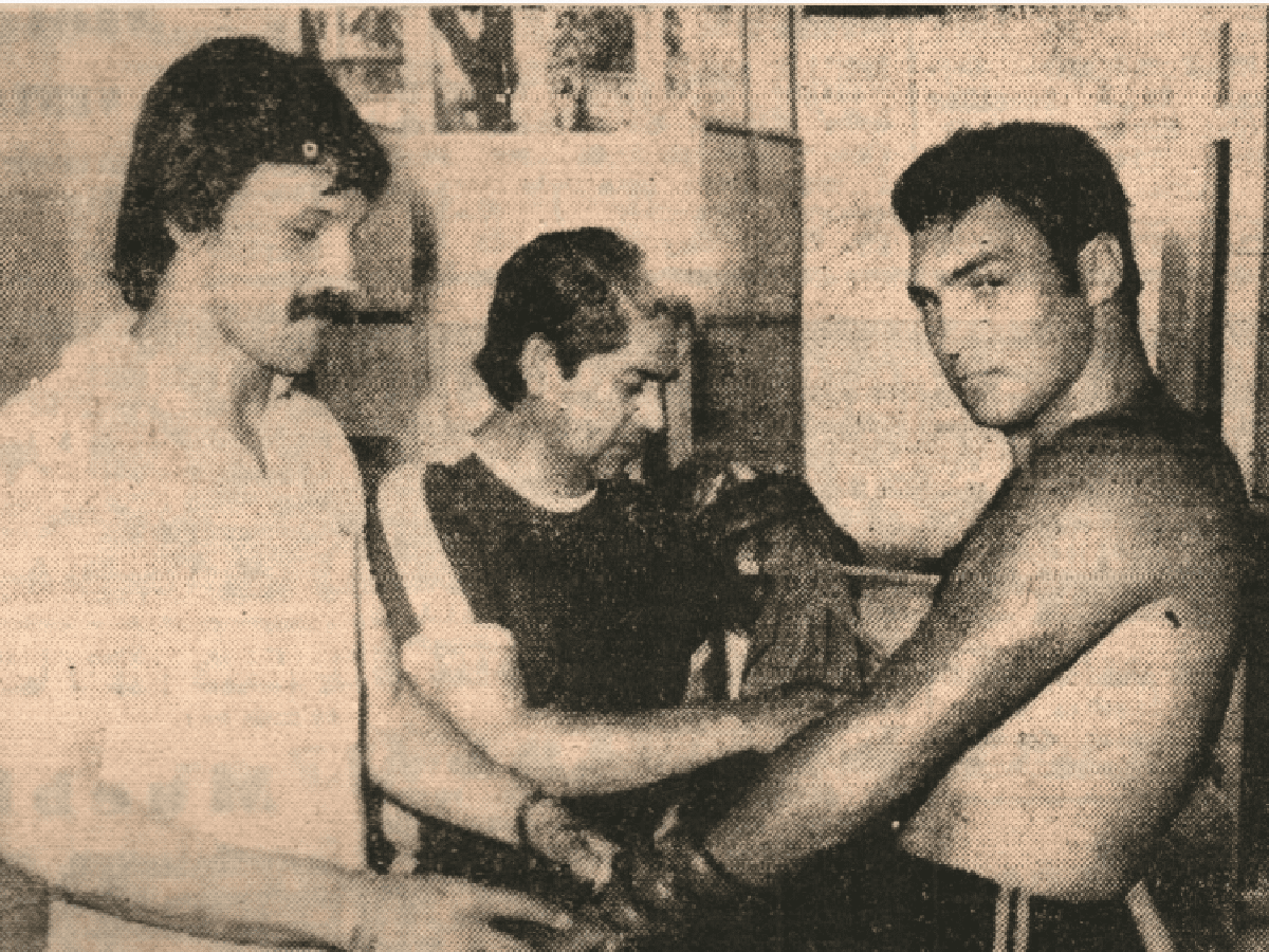 El recuerdo de la primera pelea profesional de "Martillo" Roldán