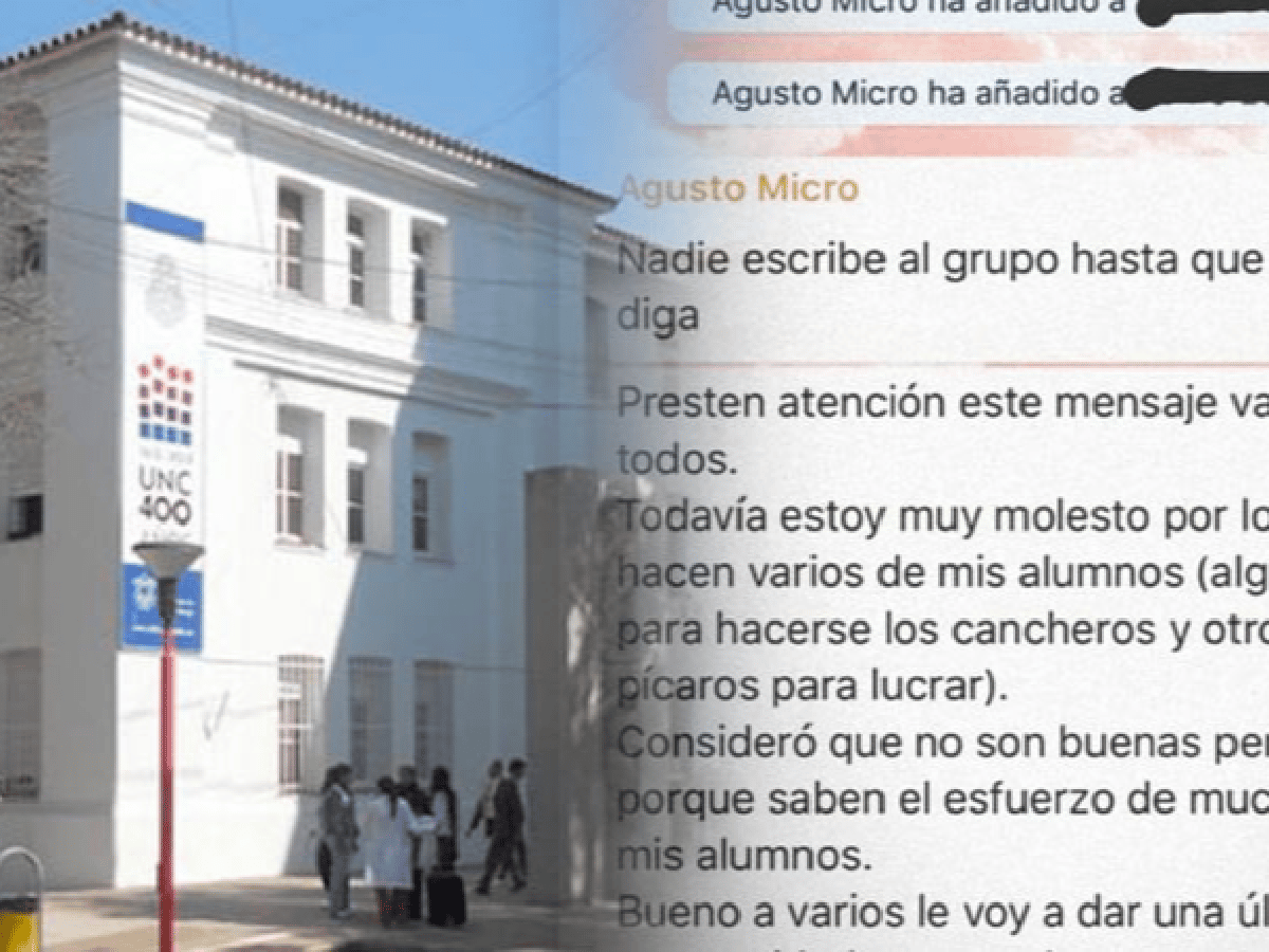 Investigan a docente universitario de Córdoba porque cobraría un curso para aprobar a los alumnos