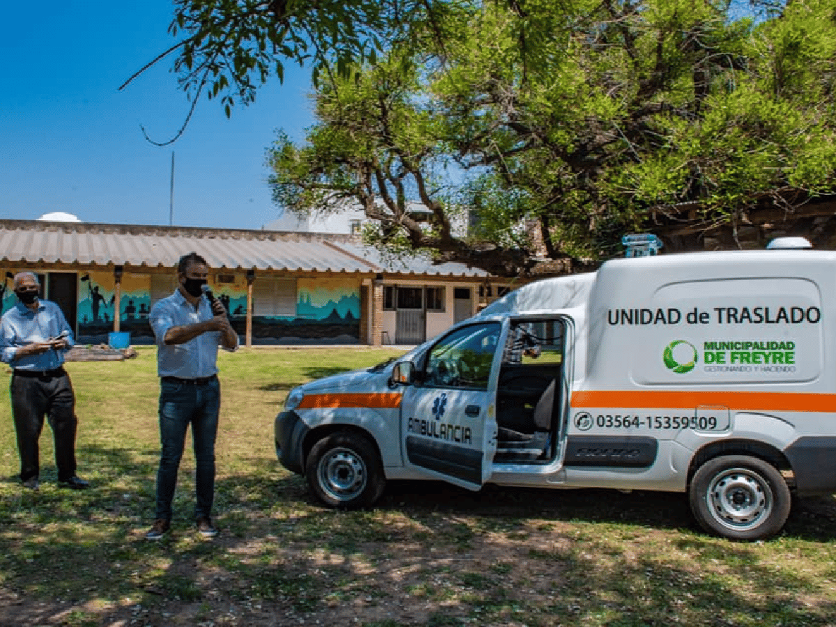 Operativo covid en Freyre: nueva ambulancia y test rápidos      