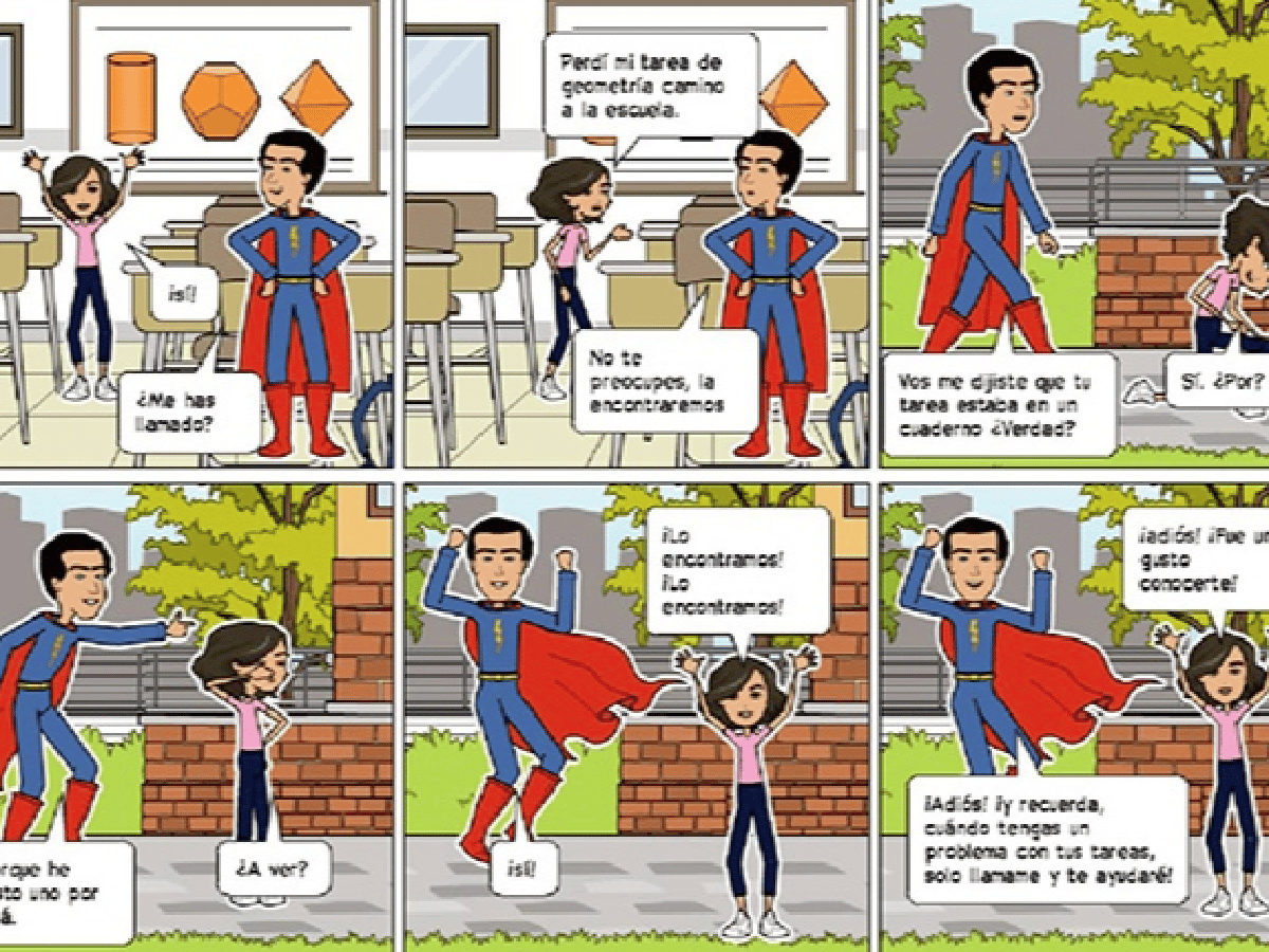 Devoto: alumnos crearon un superhéroe que “los ayuda” a hacer las tareas  