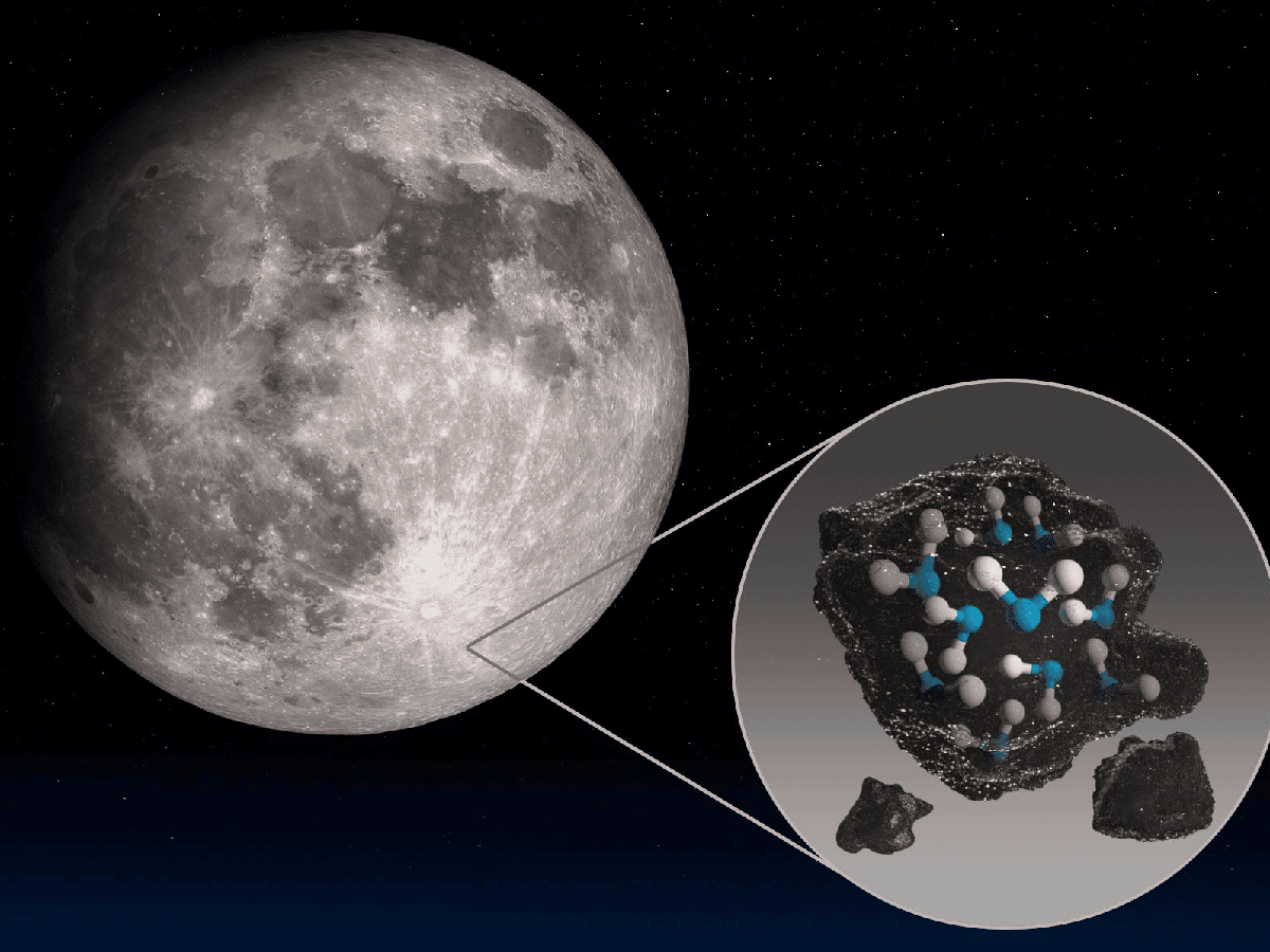 La NASA confirmó que la Luna posee más agua de lo que se creía